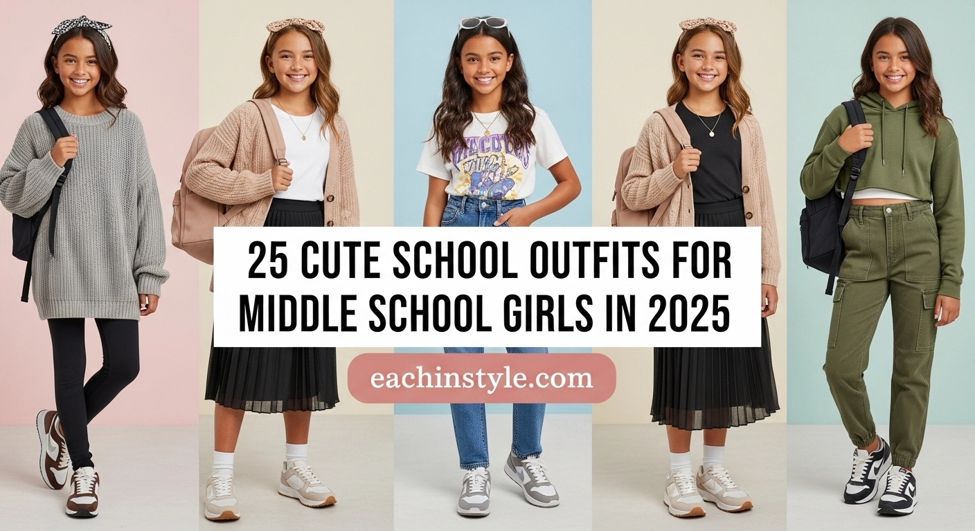 25 Cute School Outfits for Middle School Girls in 2025 
