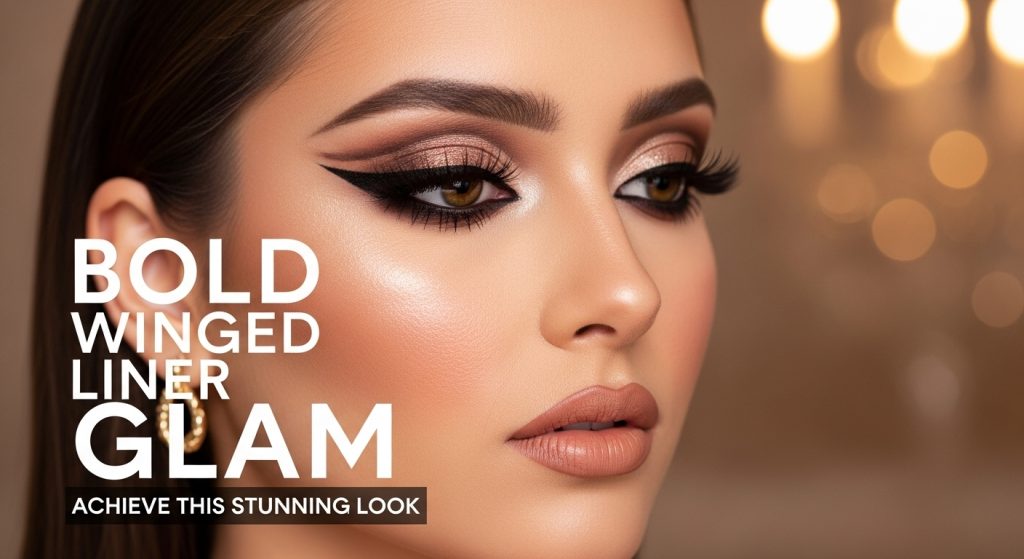 25 Full Glam Makeup Looks to Slay Every Occasion in 2025 11 Bold Winged Liner Glam
