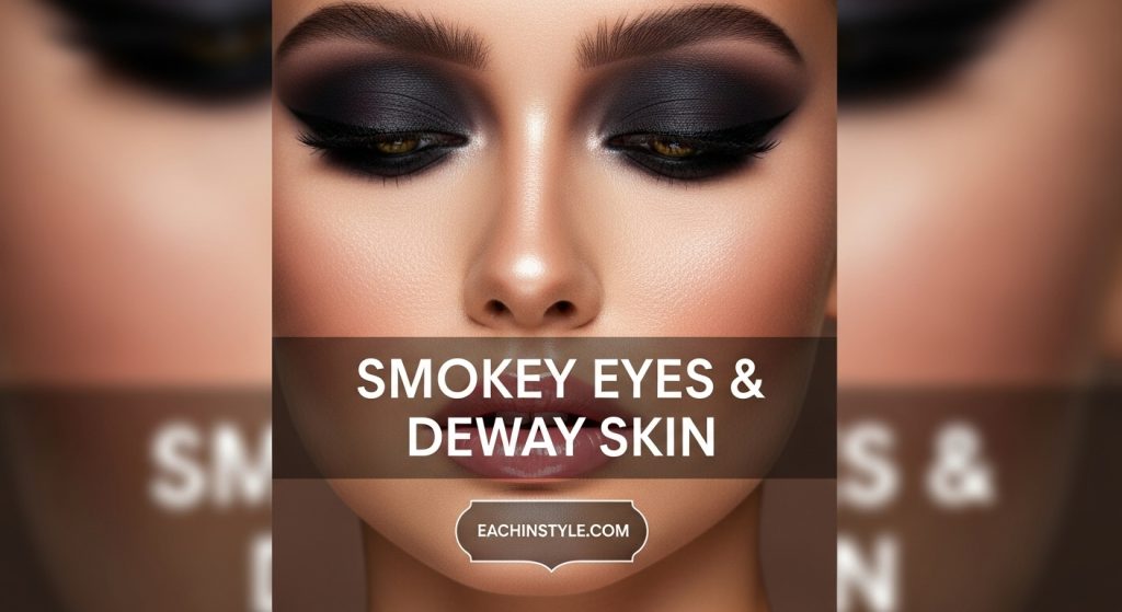 25 Full Glam Makeup Looks to Slay Every Occasion in 2025 4 Smokey Eyes & Dewy Skin