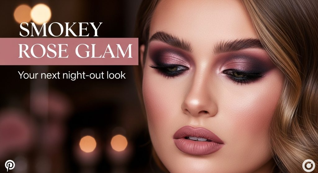 25 Full Glam Makeup Looks to Slay Every Occasion in 2025 13 Smokey Rose Glam