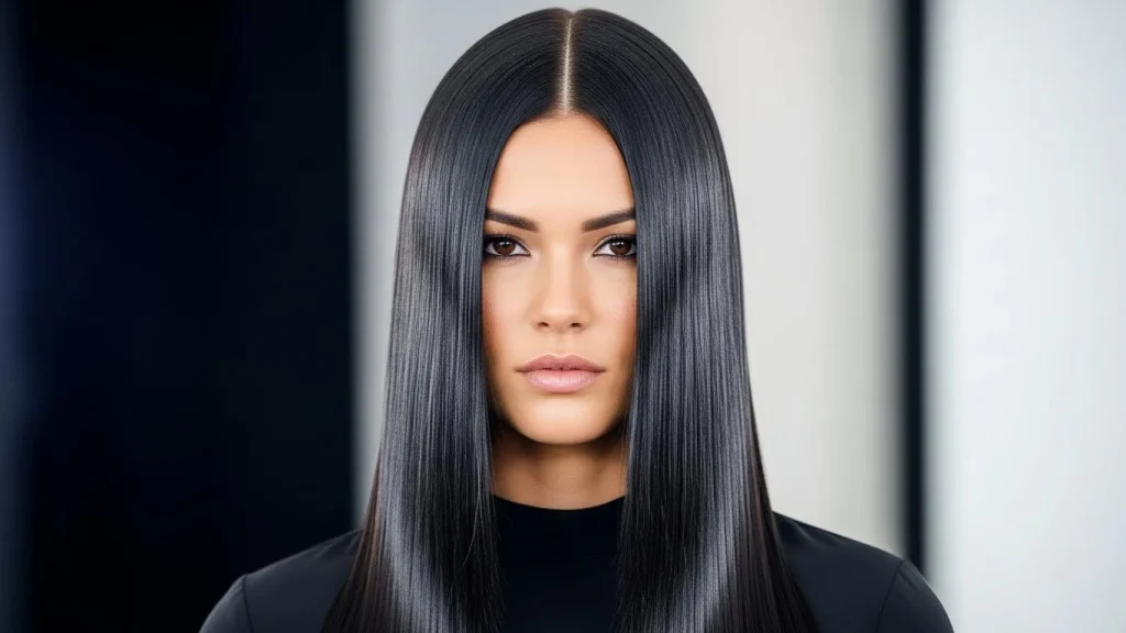 25 Modern Straight Hairstyles You’ll See Everywhere in 2026 9 Glass Hair Straight Style