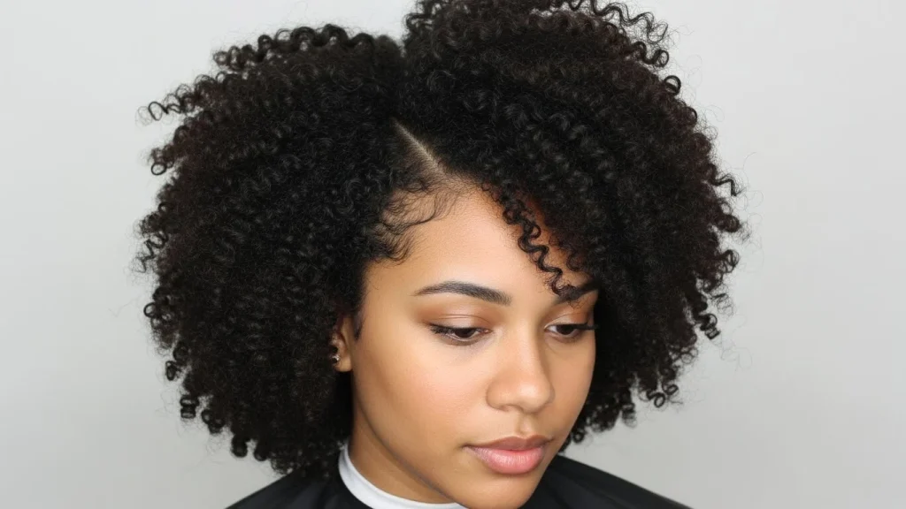 21 Cute Natural Hairstyles That Are Easy, Stylish & Trendy in 2026 14 Side-Part Curly Fro