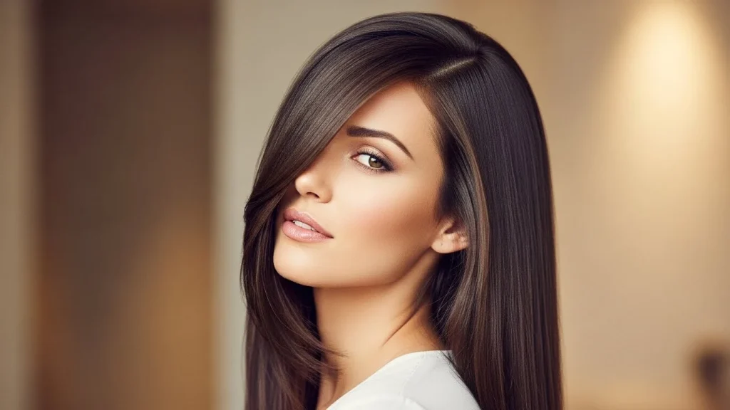 25 Modern Straight Hairstyles You’ll See Everywhere in 2026 15 Straight Hair with Side Part