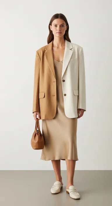 22 Comfortable Casual Spring Outfits 2026 You'll Love Wearing 21 Relaxed Blazer + Slip Dress