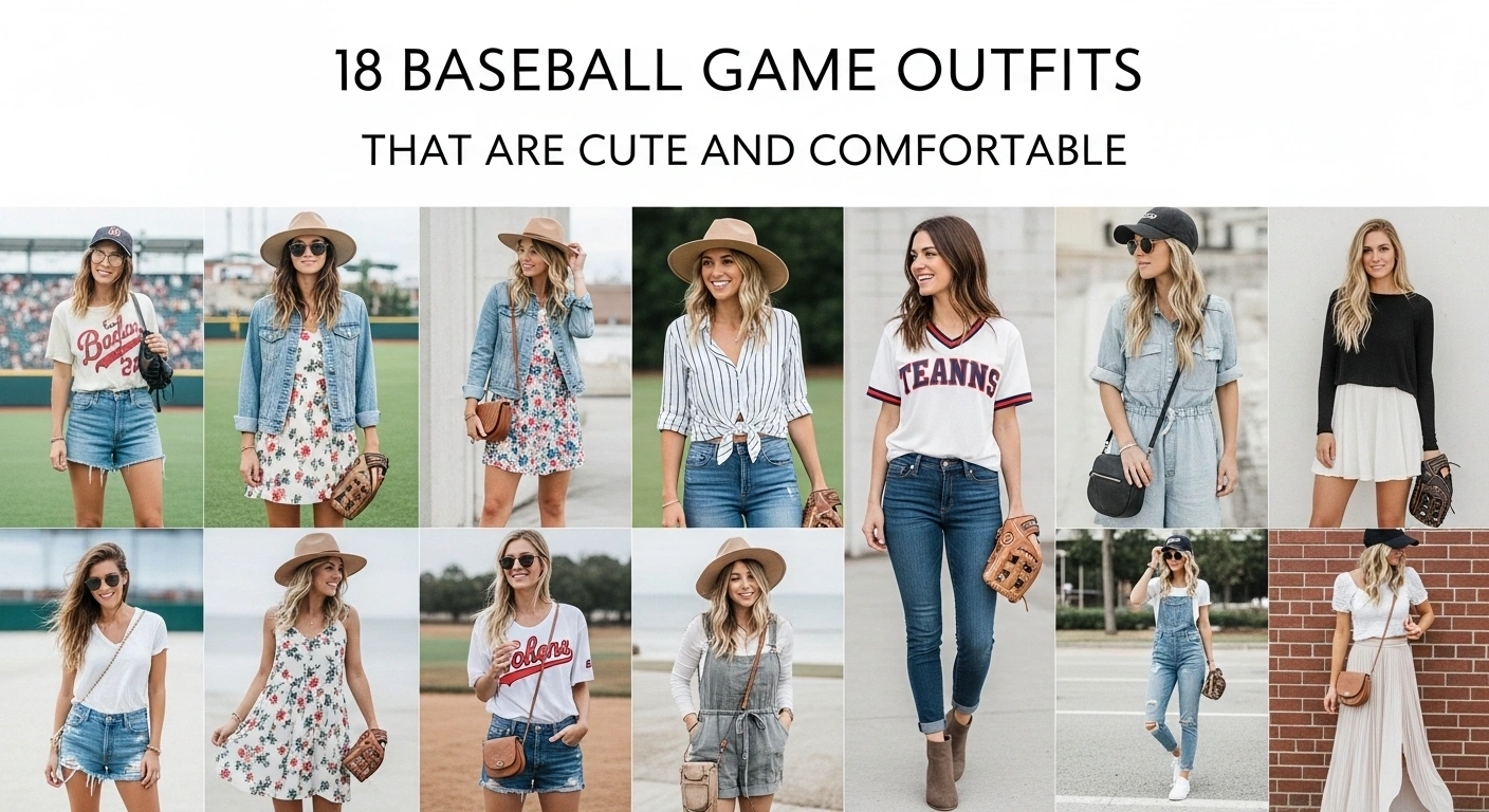 18 Baseball Game Outfits That Are Cute and Comfortable.jfif