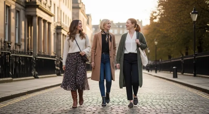 20 Best Edinburgh Outfits to Pack for Your Scotland Trip in 2026 16 Edinburgh New Town Sunday Outfit.jfif