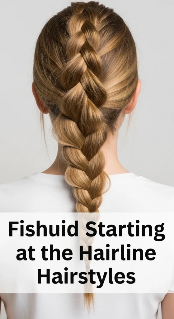 23 Ways to Hide Bangs Hairstyles That Actually Work 20 Fishtail Braid Starting at the Hairline.jfif