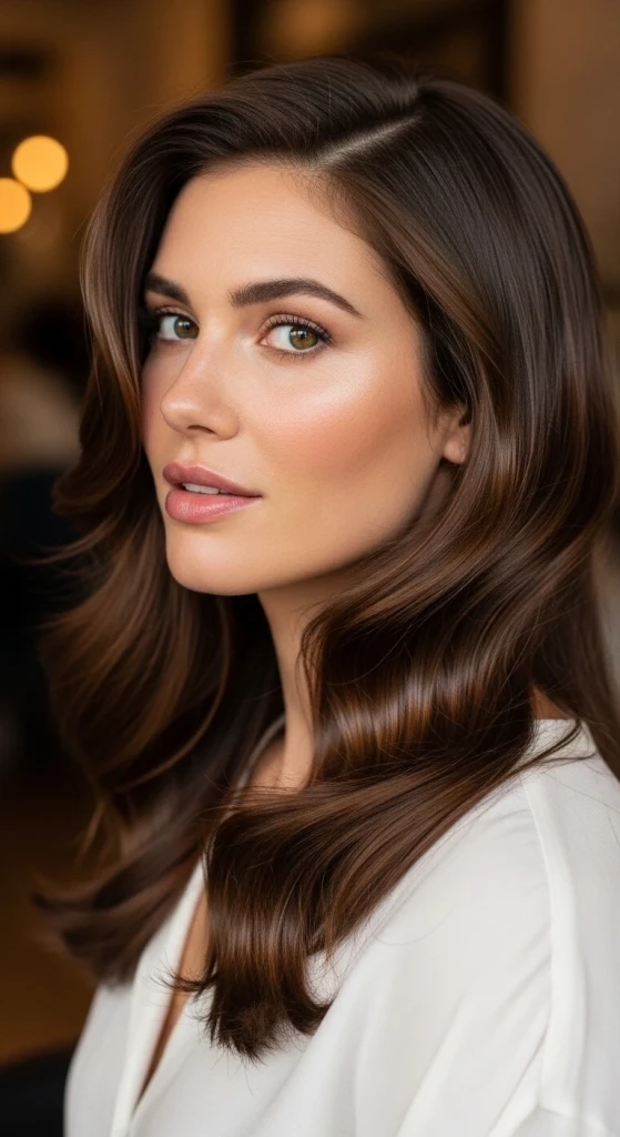 23 Rich Chocolate Brown Hair Ideas That Are Going Viral This Season 24 Full-Coverage Rich Chocolate Gloss Treatment.jfif