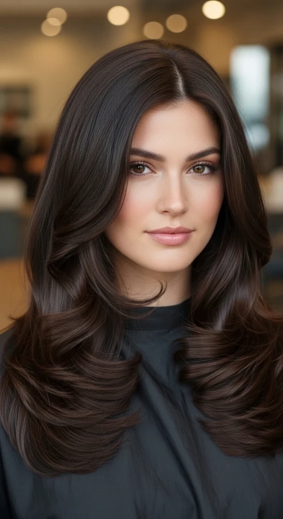 23 Rich Chocolate Brown Hair Ideas That Are Going Viral This Season 6 Glossy Single-Process Chocolate.jfif