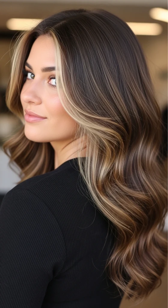 23 Rich Chocolate Brown Hair Ideas That Are Going Viral This Season 9 Milk Chocolate Highlights on Dark Brown Base.jfif