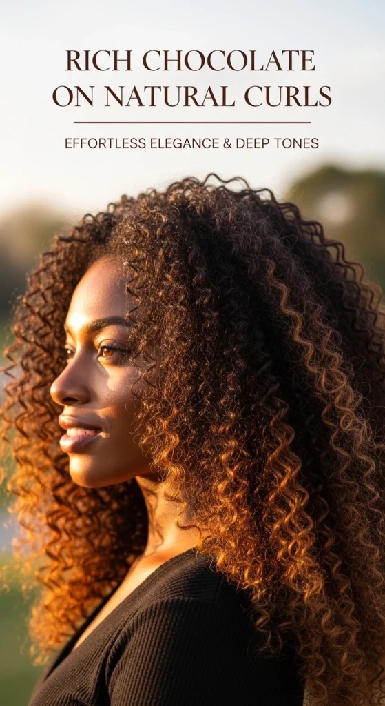 23 Rich Chocolate Brown Hair Ideas That Are Going Viral This Season 18 Rich Chocolate on Natural Curls.jfif
