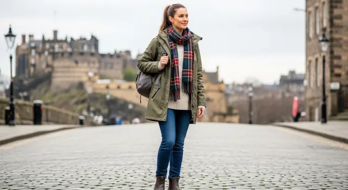 20 Best Edinburgh Outfits to Pack for Your Scotland Trip in 2026 17 Scotland Day Trip Outfit from Edinburgh.jfif
