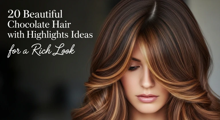 20 Beautiful Chocolate Hair with Highlights Ideas for a Rich Look.jfif