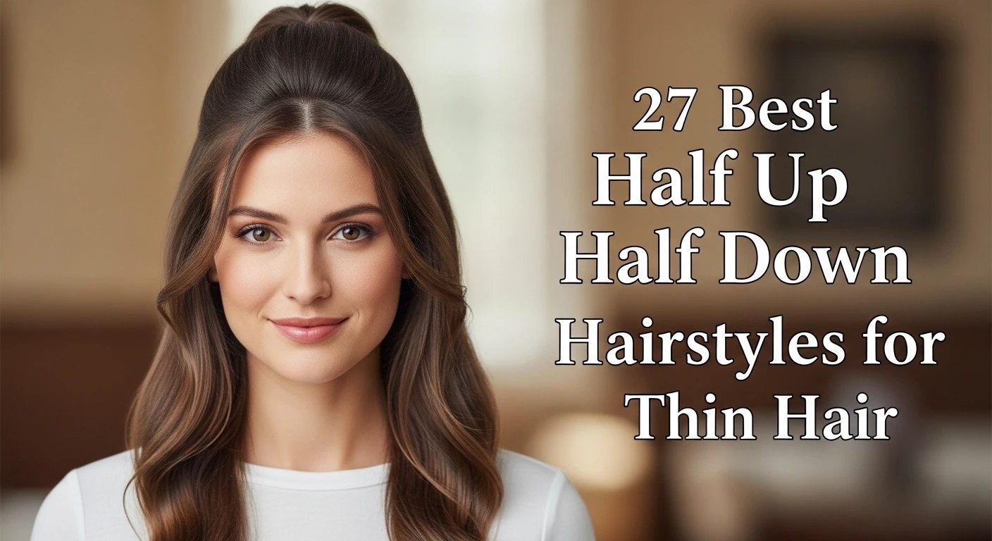 27 Best Half Up Half Down Hairstyles for Thin Hair.jfif