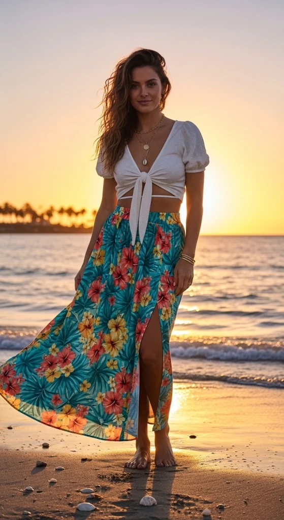 Crop Top with a Flowy Skirt.jfif