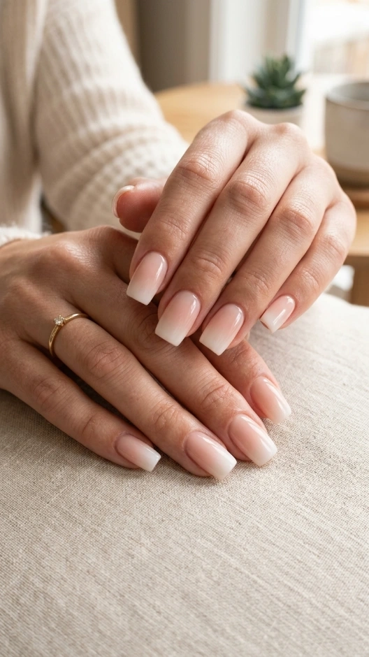 Ombre Soft Square Nails
