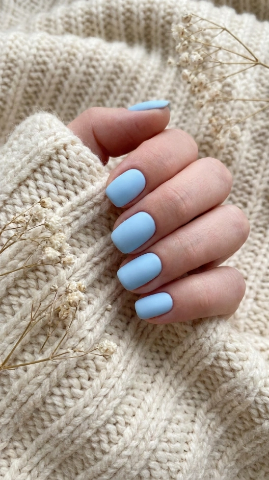 15 Blue Nails Ideas That Are Stunning, Versatile, and Always in Style 5 Baby Blue Soft Nails