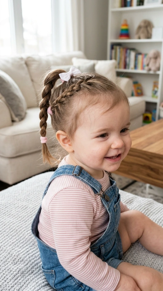 18 Baby Kaylee Hairstyle Ideas 2026 | Cute, Creative, and So Easy to Love 16 Baby Kaylee Hairstyle With Braided Ponytail