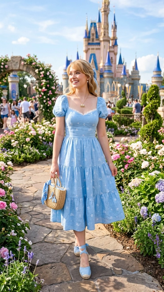 Cinderella Blue Summer Outfit