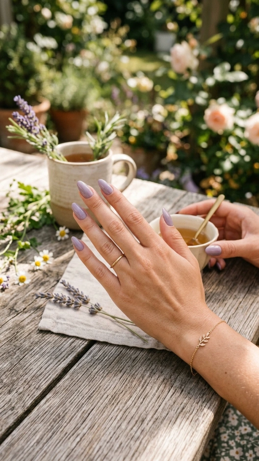 19 June Nails Ideas 2026 — Fresh, Bold, and Absolutely Beautiful 11 Dusty Lavender June Nails