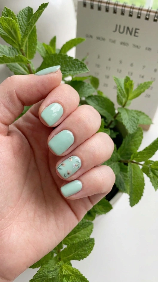 19 June Nails Ideas 2026 — Fresh, Bold, and Absolutely Beautiful 9 Mint Green June Nails