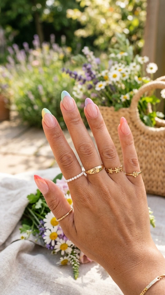 19 June Nails Ideas 2026 — Fresh, Bold, and Absolutely Beautiful 19 Pastel Rainbow Tips June Nails