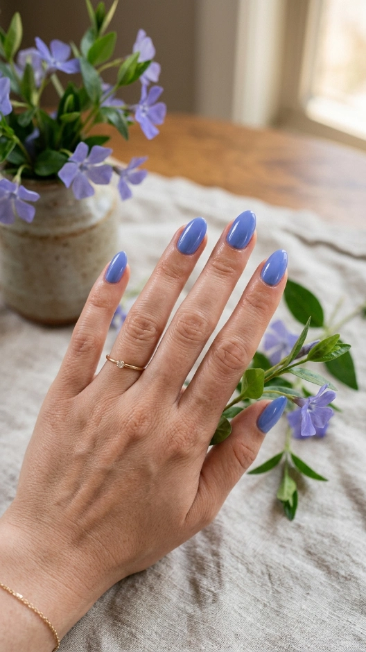 15 Blue Nails Ideas That Are Stunning, Versatile, and Always in Style 16 Periwinkle Blue Nails