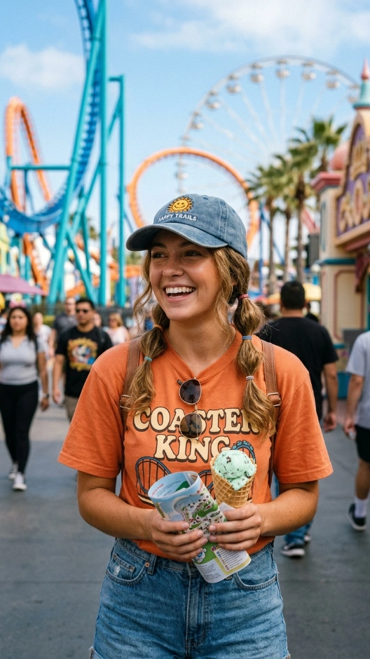 20 Hairstyles for Amusement Parks That Survive Rides and Heat 22 The Hat-Friendly Low Pigtails
